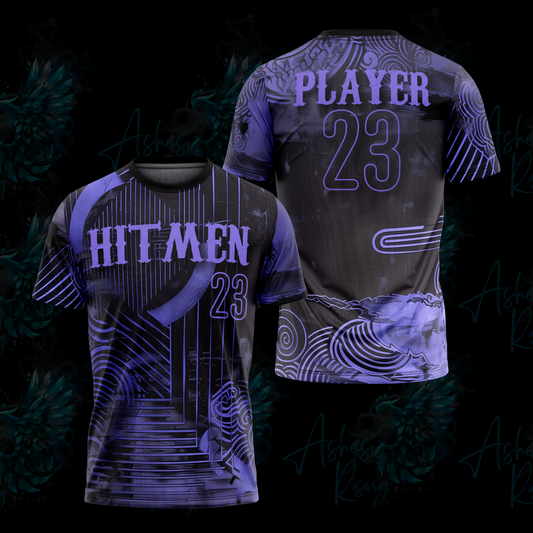 Short Sleeve Jersey - Hitmen Purple and Black