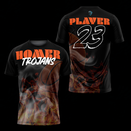 Homer Trojans Shirt - Basketball