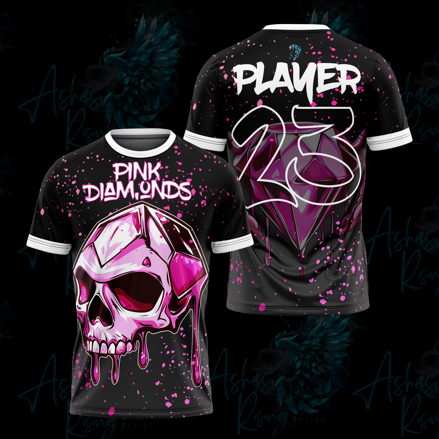 Short Sleeve Jersey - Pink Diamonds