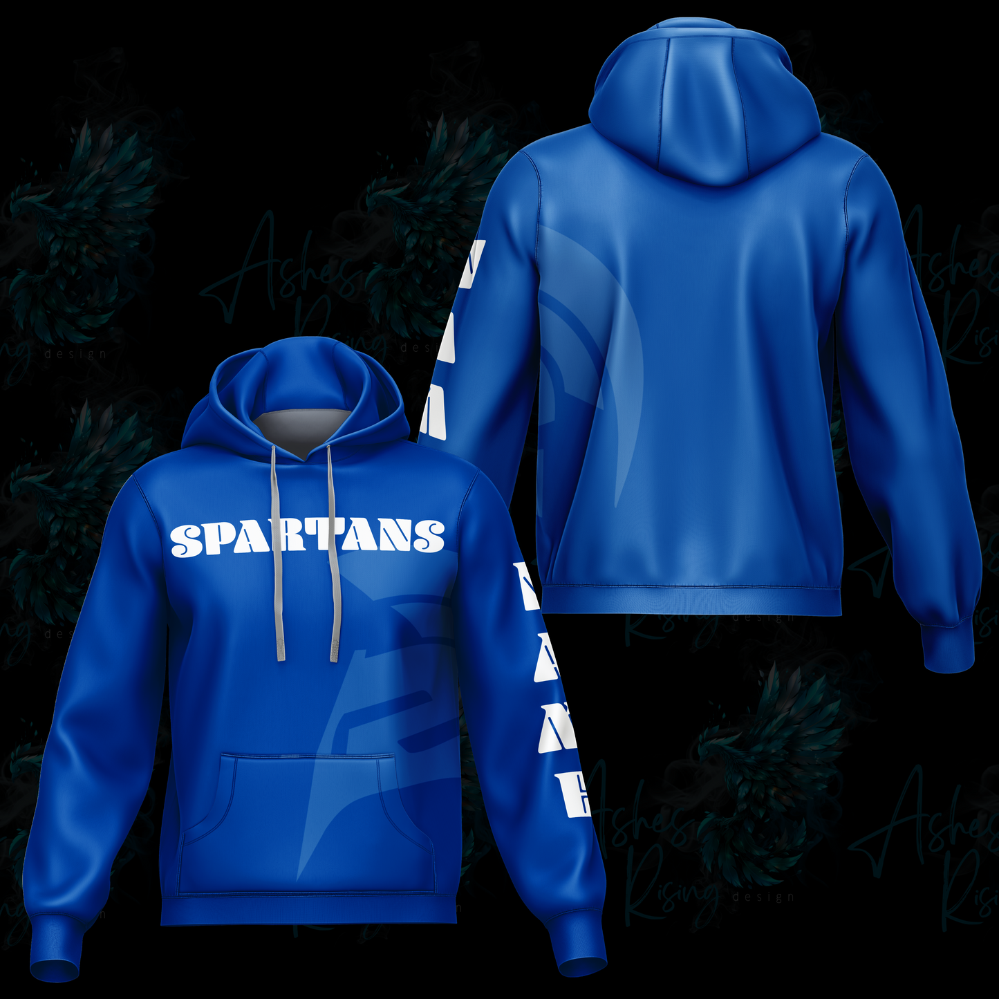 Springport Spartans Hooded Sweatshirt - Spartan Wraparound