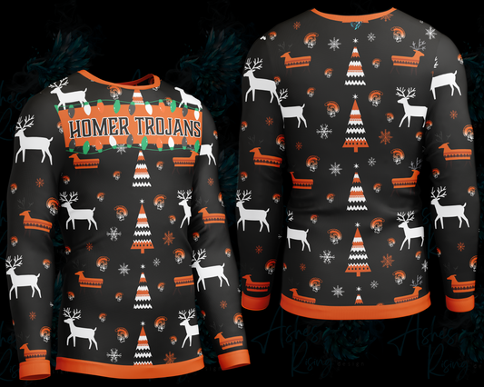 Homer Trojans - Ugly Holiday Sweatshirt