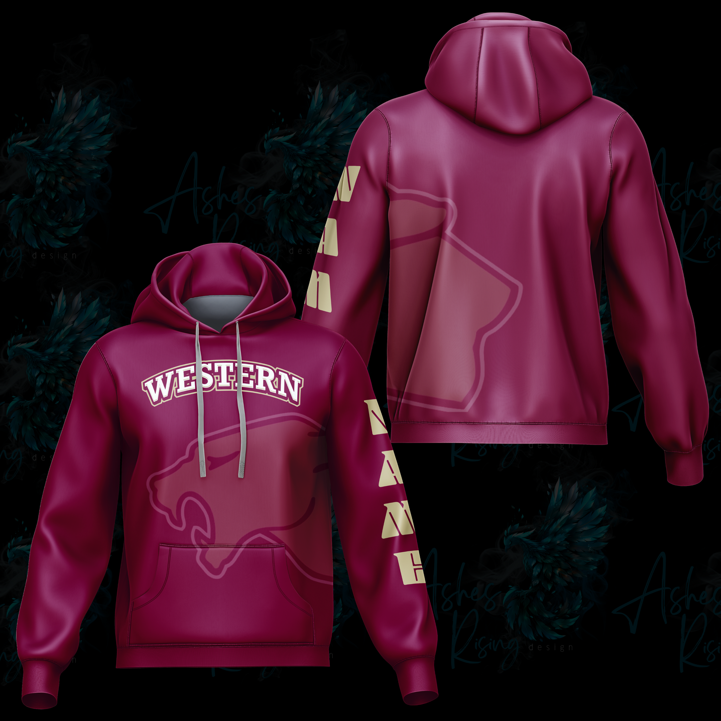 Parma Western Hooded Sweatshirt - Panther Wraparound